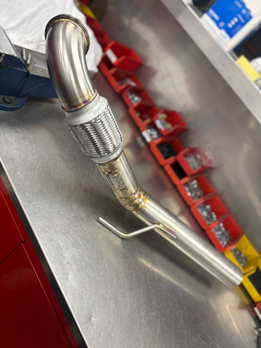 Fabia/Ibiza/Polo 1.9TDi 3 Inch Stainless Downpipe (GTB V-Band)