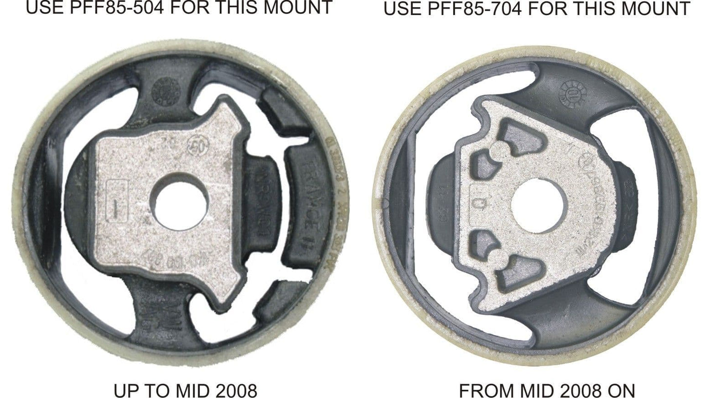 POWERFLEX LOWER ENGINE BUSH INSERT LARGE TRACK PFF85-504P FOR VW CADDY MK3 TYP 2K (2004 - 06/2010)